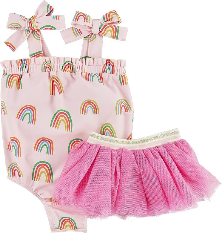 Mud Pie Girls Baby Swimsuit & Tutu Set | Amazon (US)