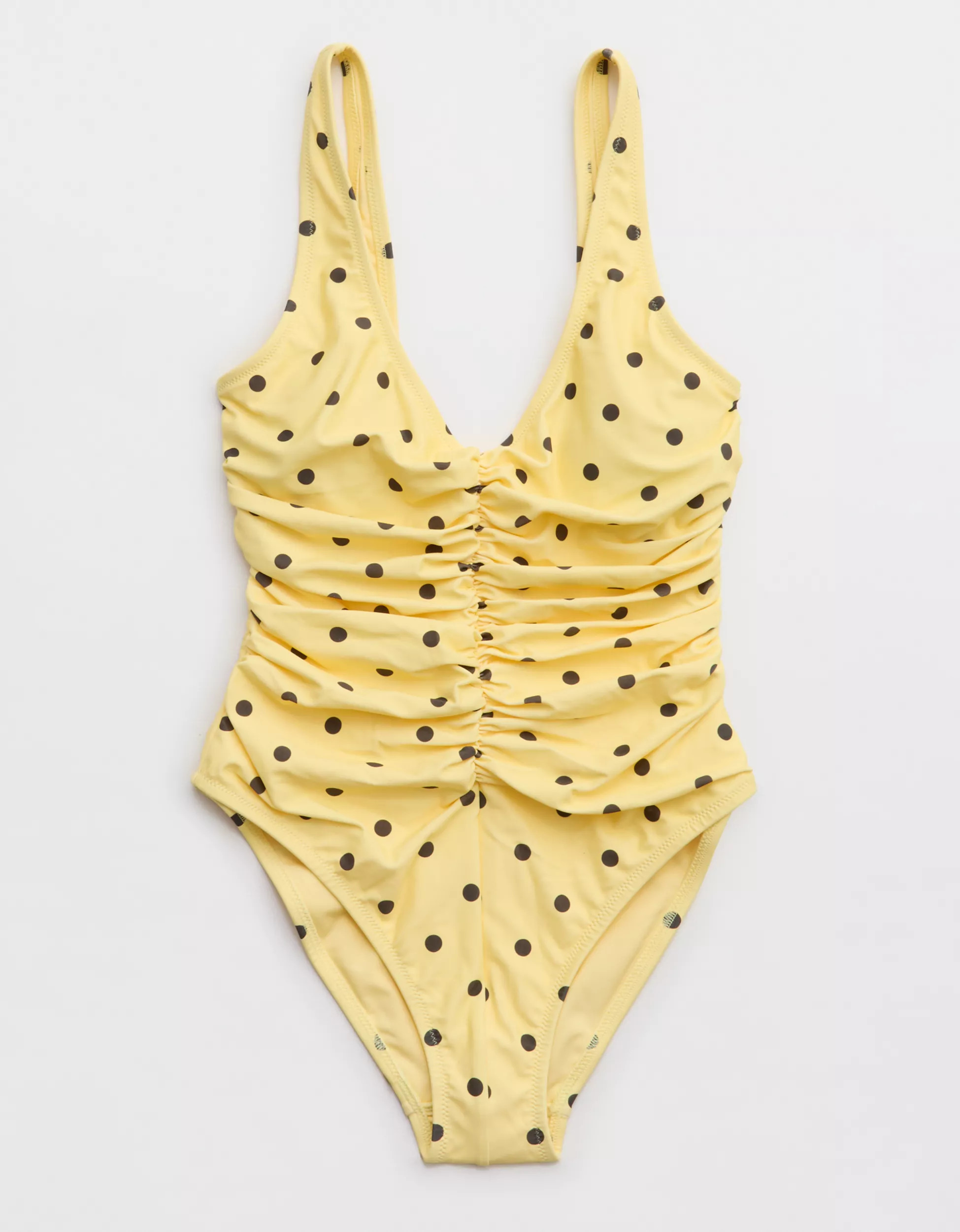 Aerie Ruched Full Coverage One Piece Swimsuit | Aerie