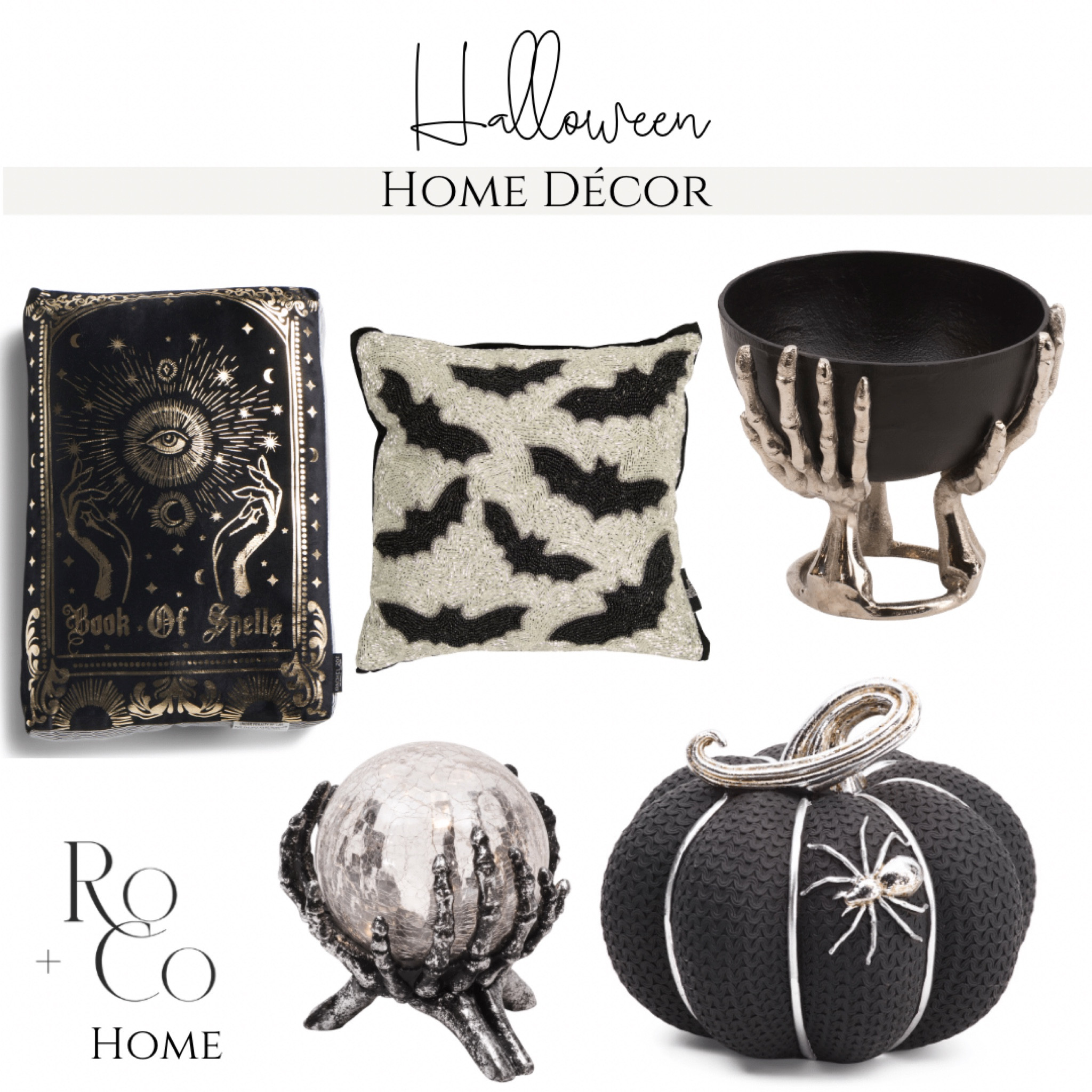 Silver & Black Halloween Decorations 

Halloween | Halloween Home Décor| Home Decorating | Inspiration | Spooky | Skeleton | Bat | Witch | Black | Gold | Orange | Fall | Halloween Party | Halloween Wedding | Pottery Barn | TJ Maxx | HomeGoods | Amazon | Grandin Road

#LTKHalloween #LTKhome #LTKSeasonal
