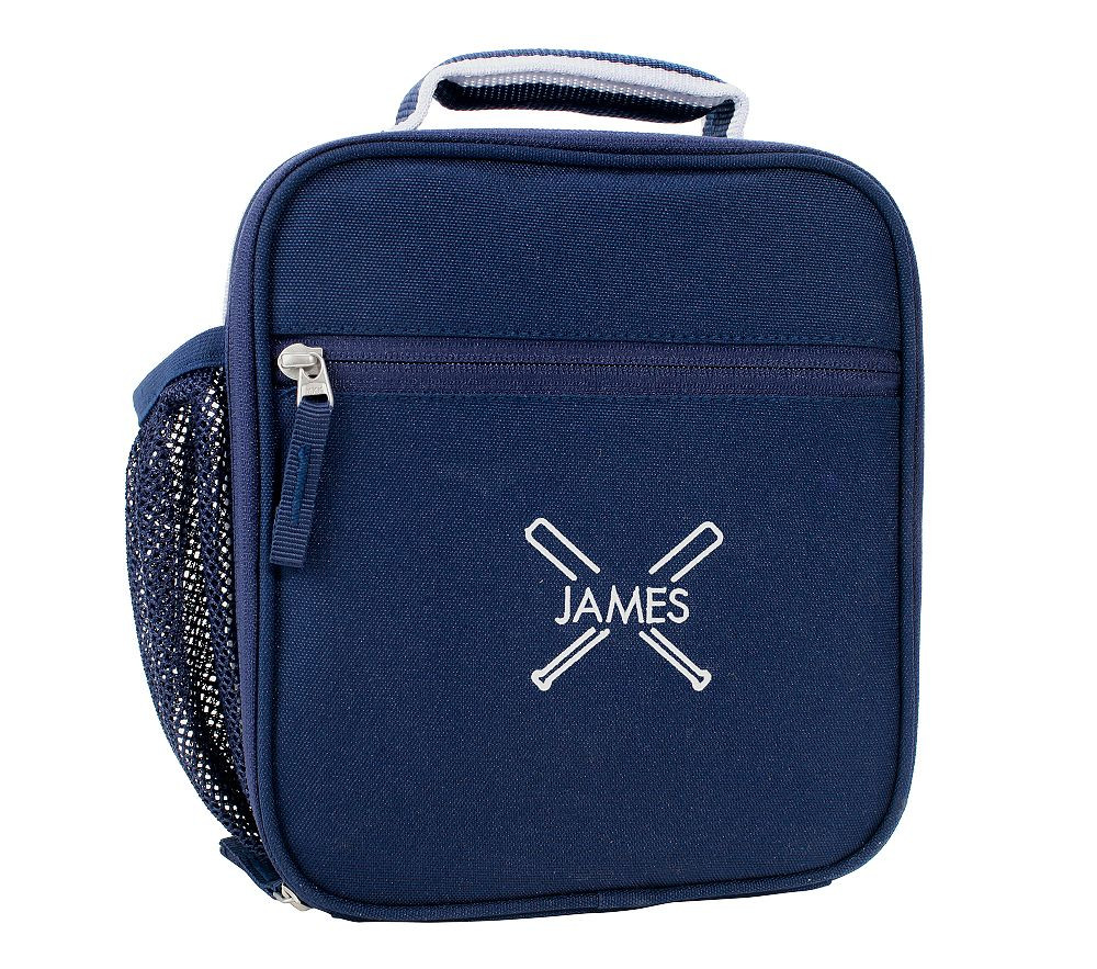 Mackenzie Navy Solid Lunch Boxes | Pottery Barn Kids