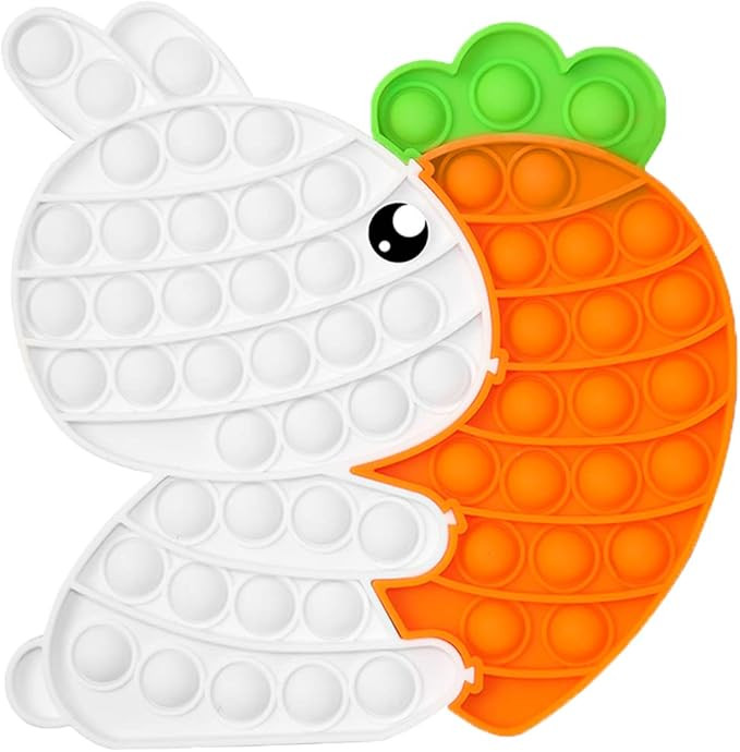 PETBSNVB Bunny Carrot Pop Bubble Fidget Sensory Toys,Puzzle Popper Toy Pack,Great Gifts for Kids ... | Amazon (US)