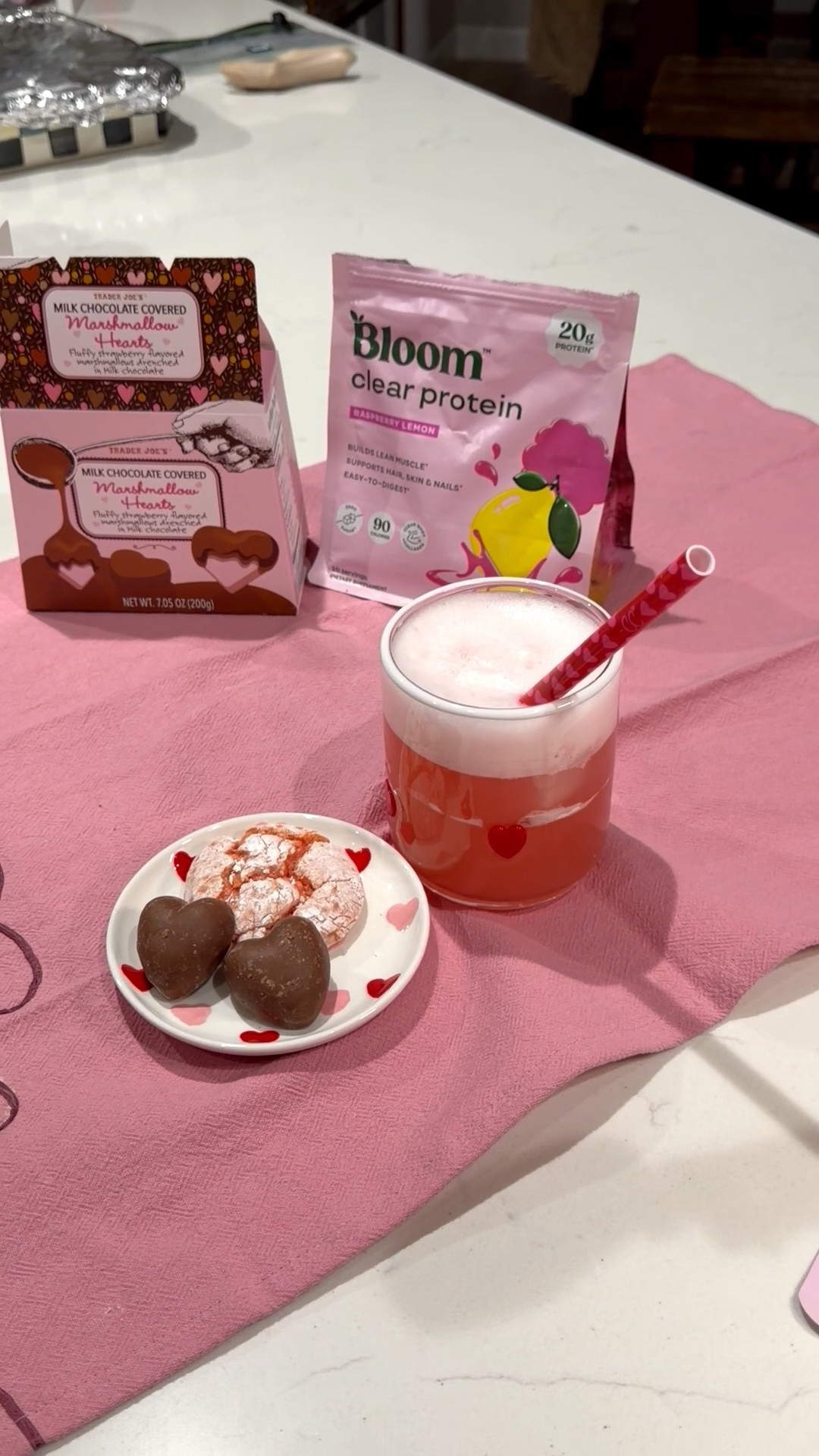 Tried the new clear protein bloom with some festive snacks to and the night! 

#LTKfoodie #LTKHome #LTKvlog