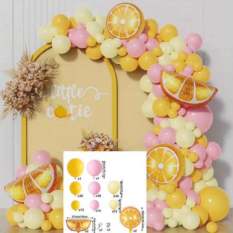 Lemon Balloon Arch Wreath Set Light Yellow   Lemon Yellow - Temu | Temu Affiliate Program