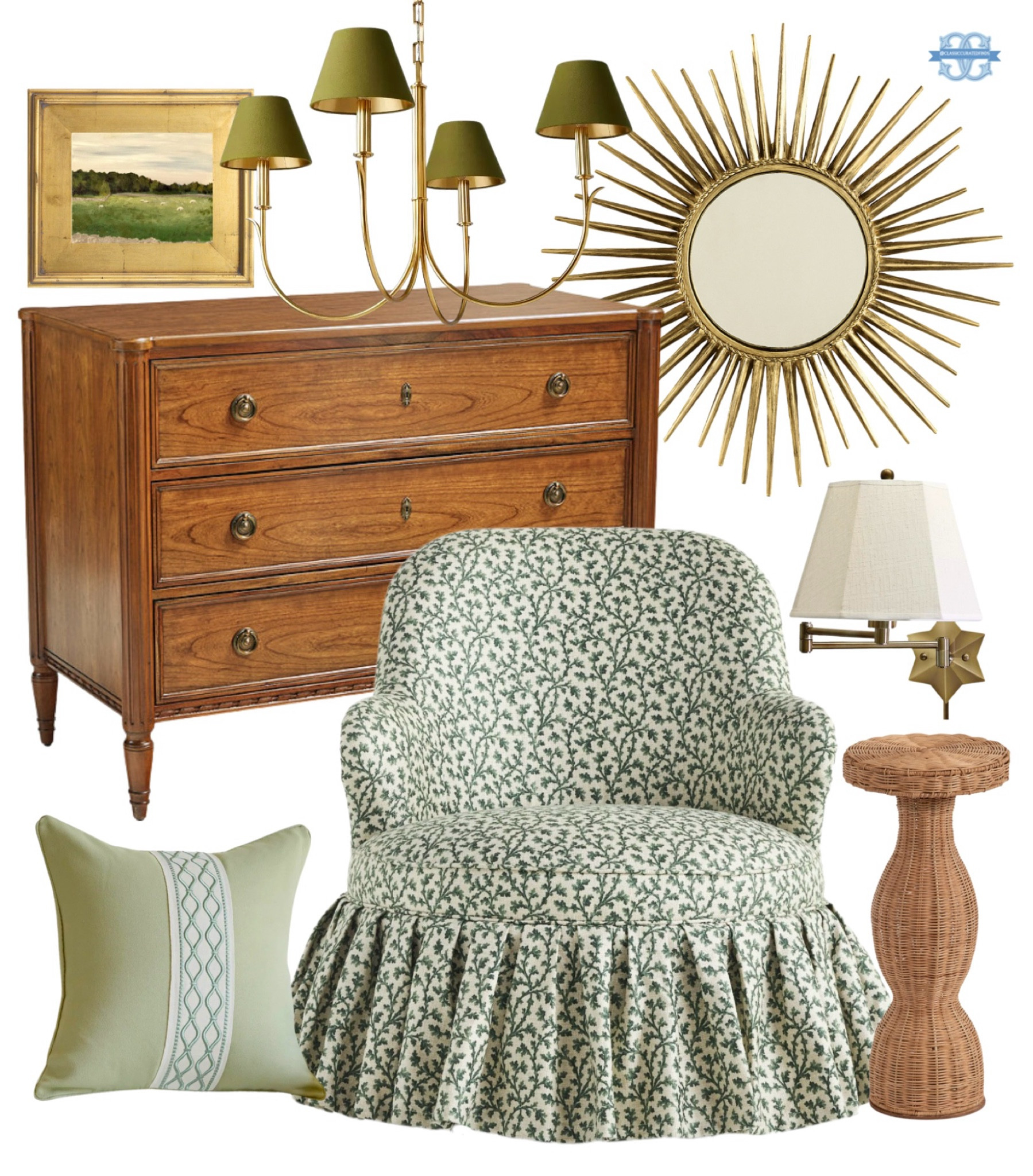 Traditional Green home finds💚

Home Decor, Grandmillennial, Swivel Chair, Chest, Rattan Table, Mirror, Chandelierr

#LTKHome