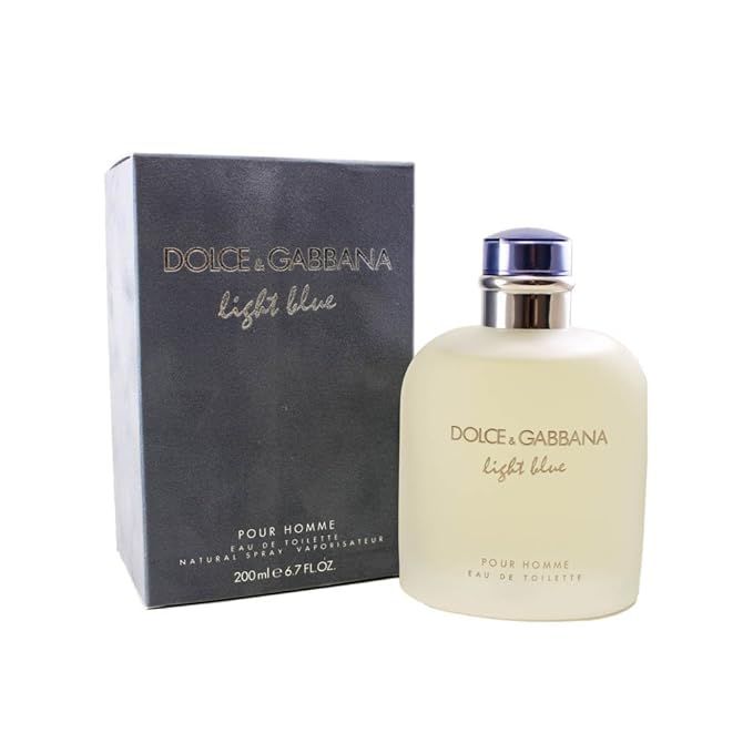 Dolce & Gabbana Light Blue Eau de Toilette Spray for Men, 6.6 Fl Oz | Amazon (US)
