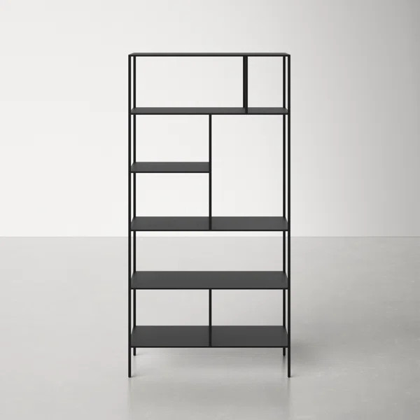 Level 72" H x 36" W Stainless Steel Etagere Bookcase | Wayfair North America