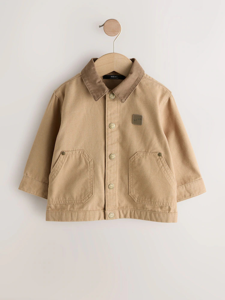 Tan Brown Canvas Overshirt (3mths-7yrs) | Next US