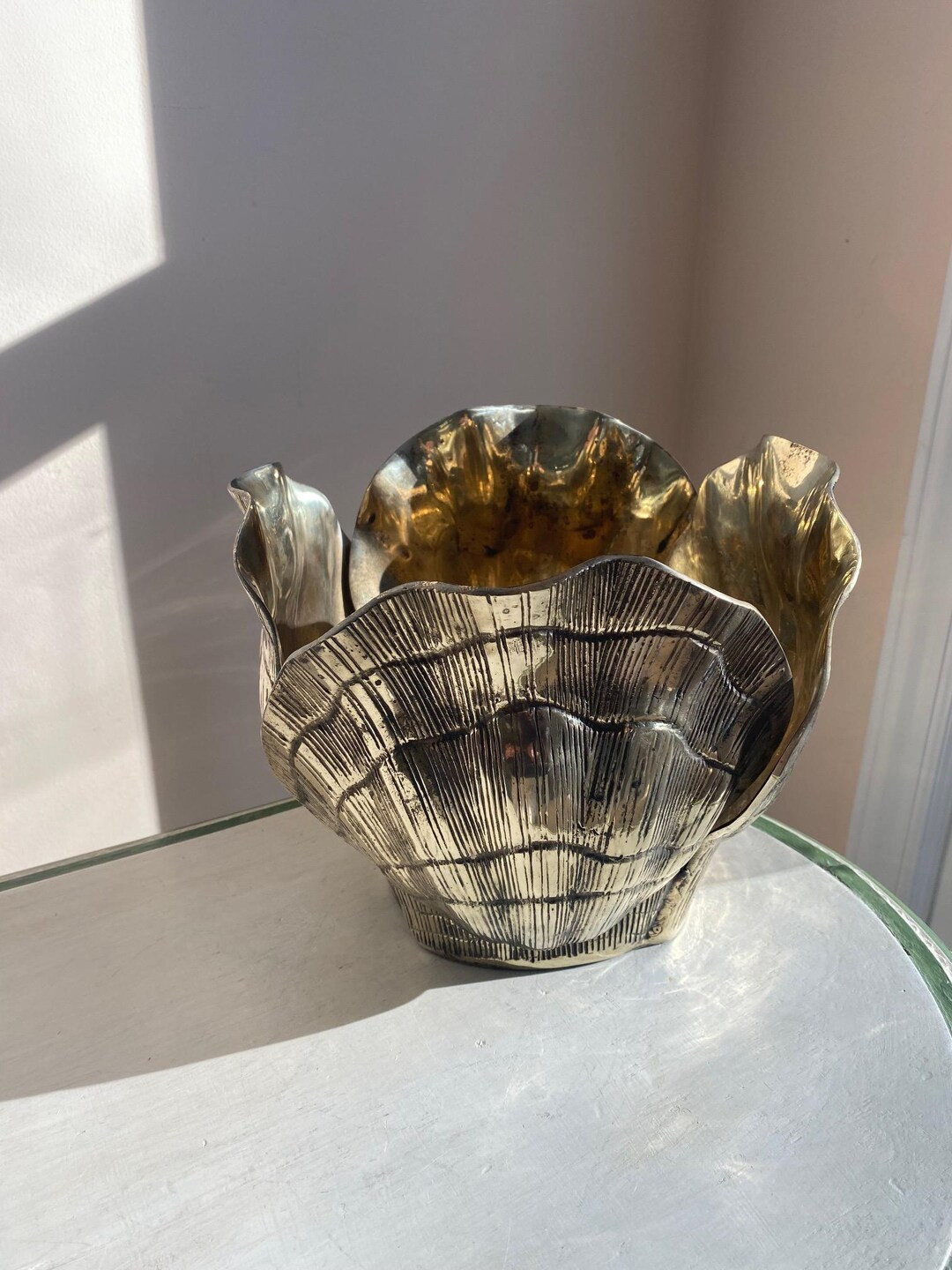 Decorative Crafts Brass Seashell Planter ~ - Etsy | Etsy (US)