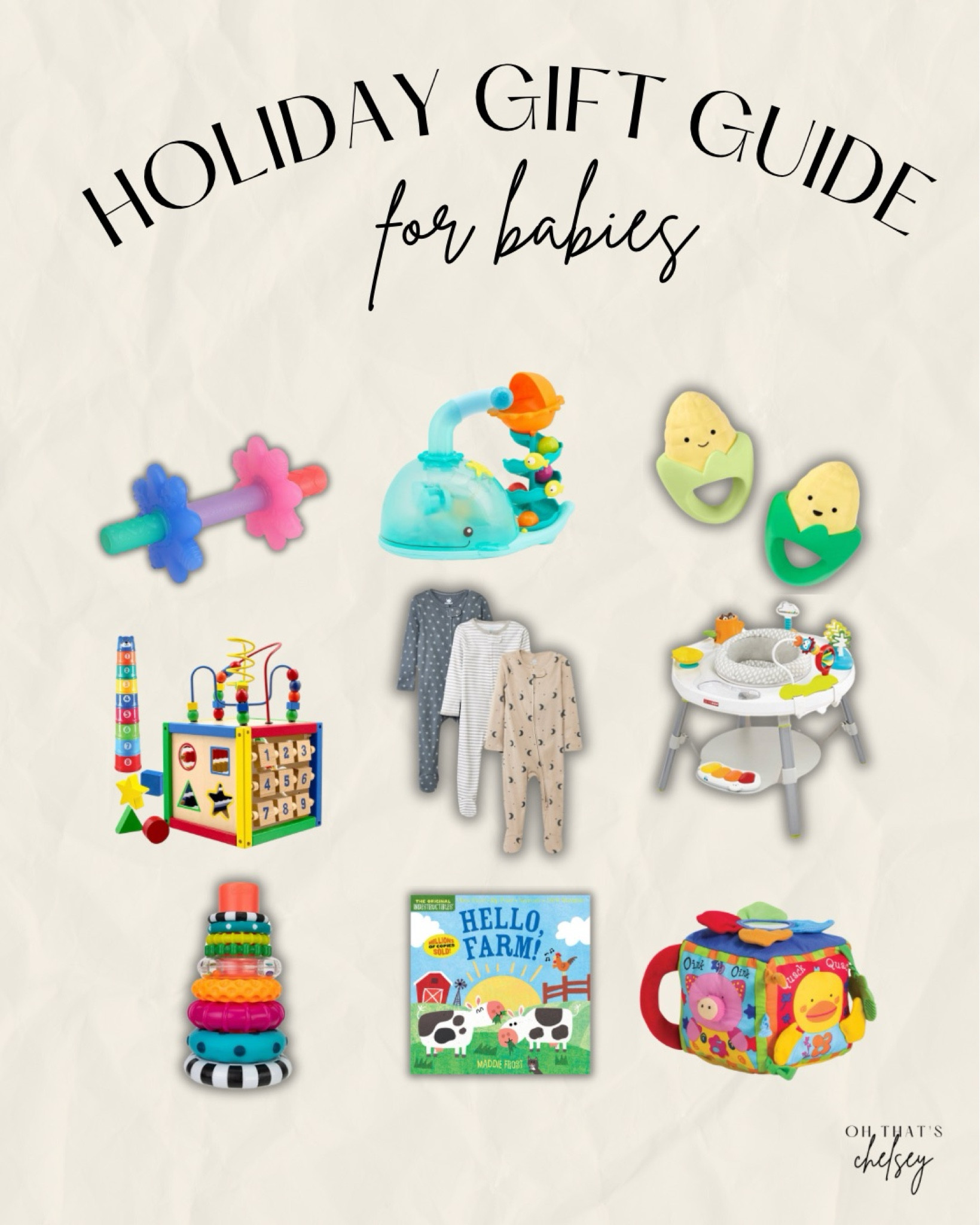 Holiday Gift Guide - for babies 

Fancy farmer // Oh that’s Chelsey // gift guide // gifts for babies // Christmas gifts for babies // fancy farmer finds // North Dakota 

#LTKFamily #LTKBaby #LTKGiftGuide