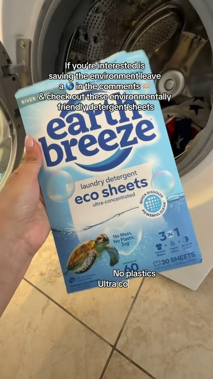 Laundry day just got easier. Earth Breeze Laundry Sheets are lightweight, mess-free, and leave clothes smelling fresh without bulky detergent bottles.

#LTKOver40 #LTKmomlife #LTKHome