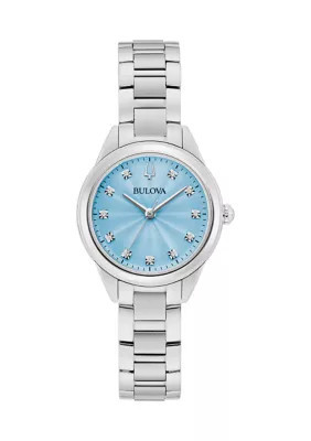Bulova Women's Classic Blue Dress Watch | Belk