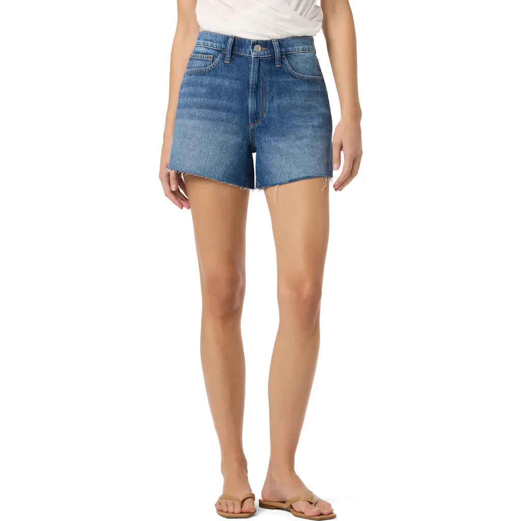 Joe's Raw Hem High Waist Relaxed Denim Shorts in Dixie at Nordstrom Rack, Size 33 | Nordstrom Rack