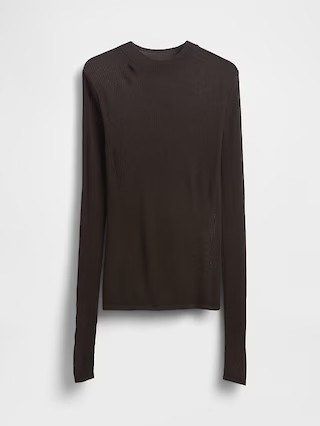High-Neck Sheer Sweater | Gap (CA)