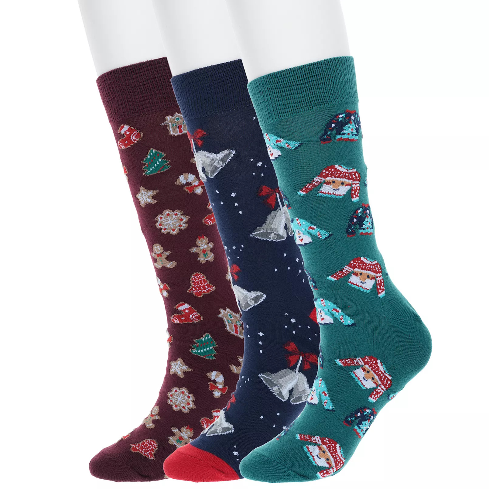 Men's 3-Pair Pack Holiday Novelty Socks | Kohl's