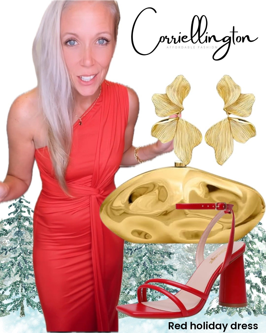 Wearing size small in this beautiful red holiday dress! 
I love the ruching and stretchy material with the one shoulder look!
Pair it with some gold accessories and you’ve got the perfect holiday party dress! 
Winter wedding guest dress 
Christmas party dress 

#LTKHoliday #LTKParties #LTKSeasonal