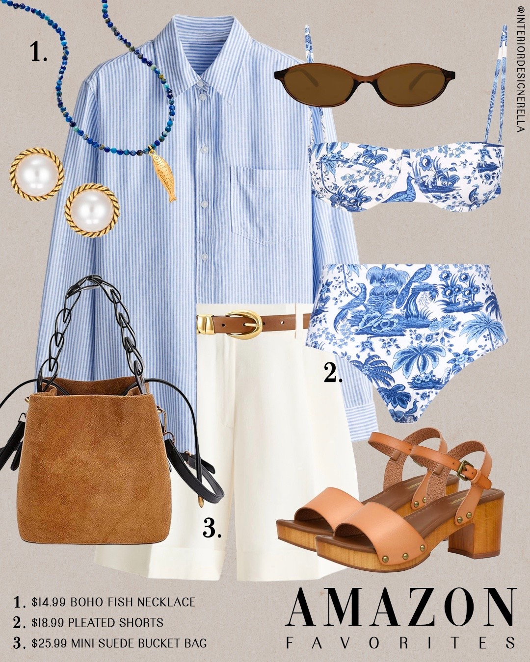 $14.99 Boho fish necklace + $18.99 pleated shorts!✨ Click on the “Amazon ootd” collections on my LTK to shop!🤗 Have an amazing day!! Xo!!

#LTKootd #LTKSwim #LTKSeasonal