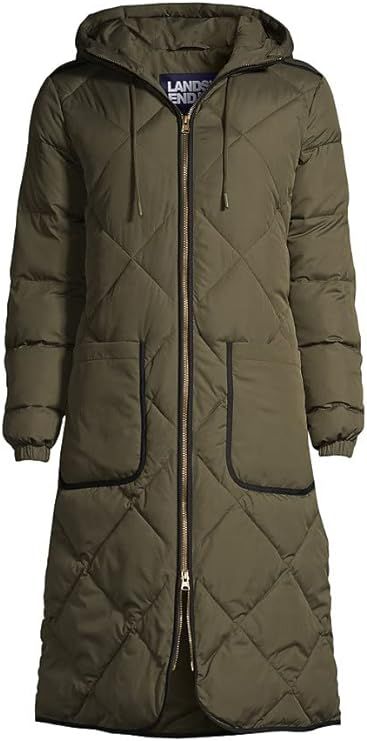 Lands' End Women's Insulated Quilted Maxi Primaloft ThermoPlume Coat | Amazon (US)