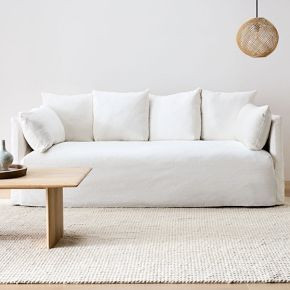 Shelter Skirted Slipcover Sofa (84") | West Elm (US)