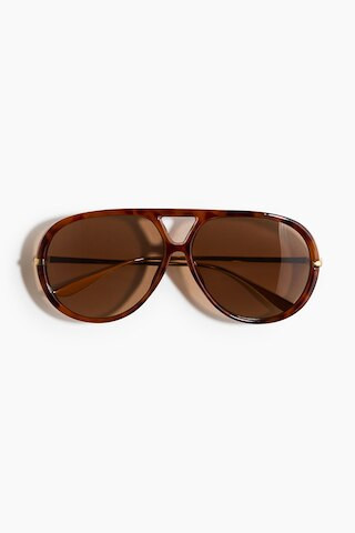 H & M - Aviator-Style Sunglasses - Brown/Tortoiseshell Pattern | H&M (US + CA)
