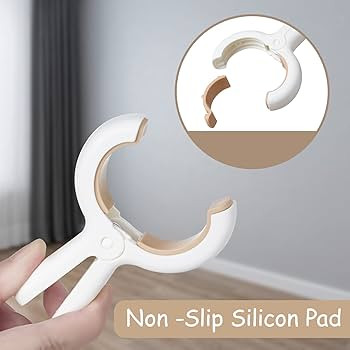 12 Pack Plastic Clothes Pins with Strong Anti-Rust Springs,Heavy Duty Beach Towel Clips,Laundry C... | Amazon (US)