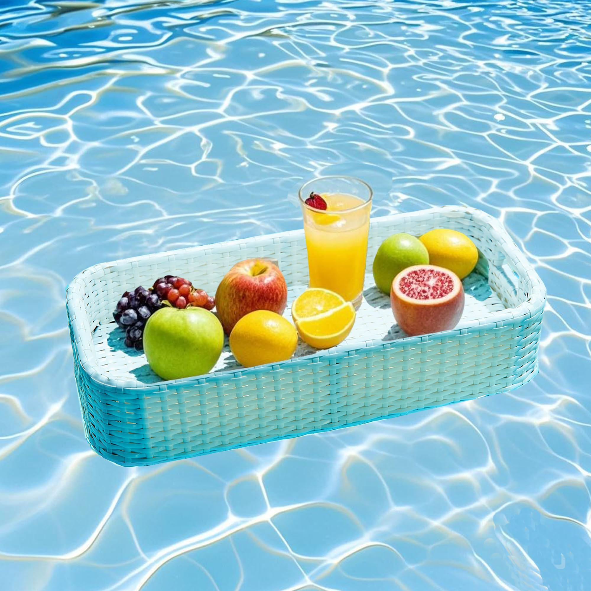 Floating Tray for Pool, Round Serving Tray for Swimming Pool Floats, for Hot Tub, Hot Spring, Bea... | Amazon (US)
