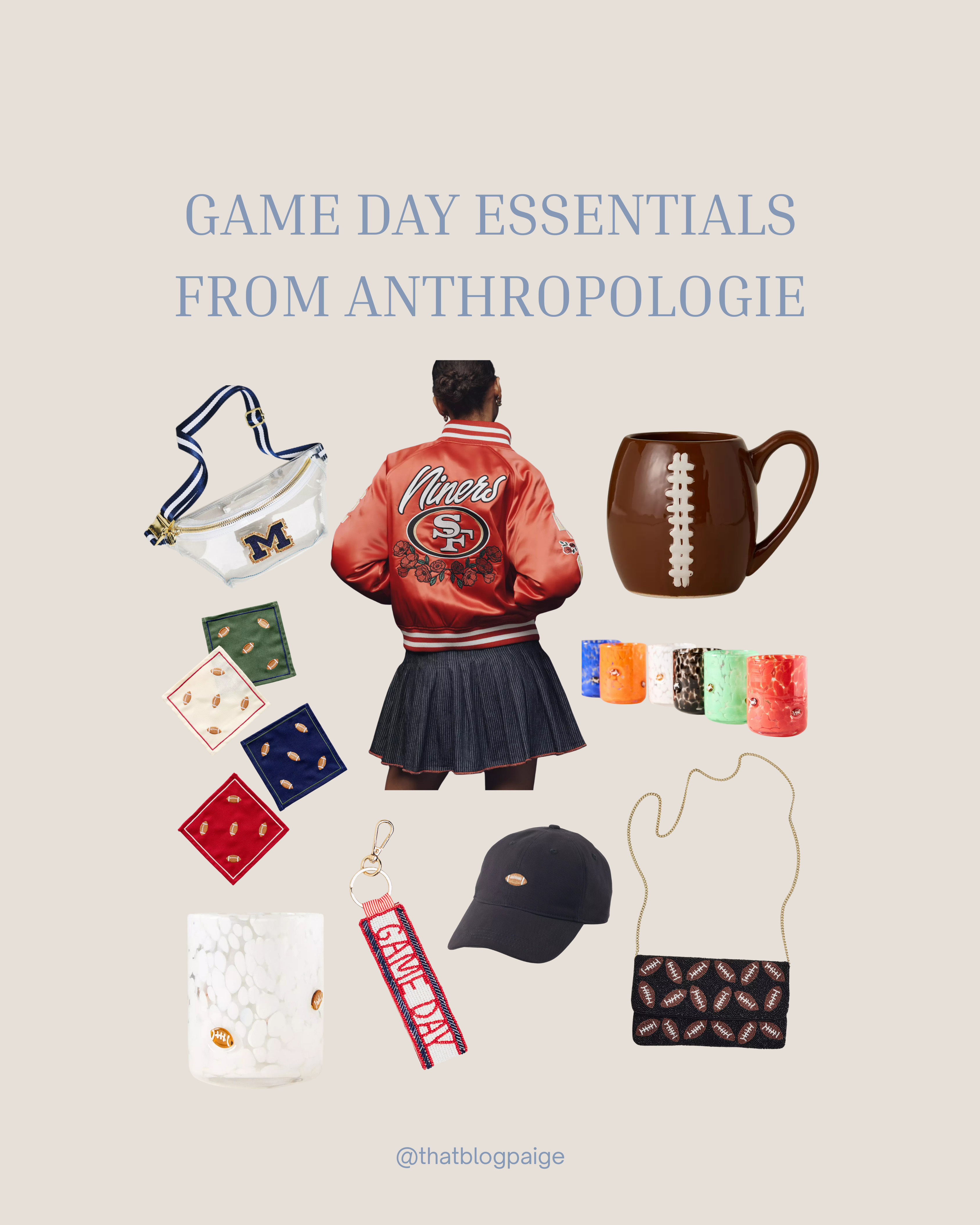 Hosting game day in style? These Anthropologie picks make it easy to look put-together while keeping cozy and comfortable. From chic sweaters and statement jackets to game day hosting essentials perfect for entertaining guests, cheering on your team, and enjoying the weekend in style. Shop my full game day host look on LTK! 

 #LTKHalloween #LTKSeasonal #LTKHome