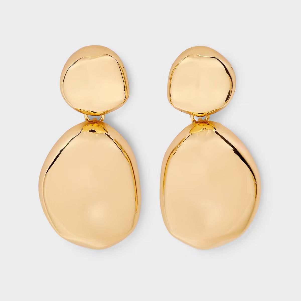 Post Metal Teardrop Earrings - A New Day™ Gold | Target