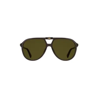 Longchamp Roseau 58mm Aviator Sunglasses in Transparent Aqua at Nordstrom | Nordstrom
