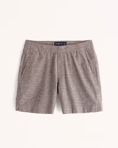 Men's Linen-Blend Pull-On Shorts | Men's New Arrivals | Abercrombie.com | Abercrombie & Fitch (US)