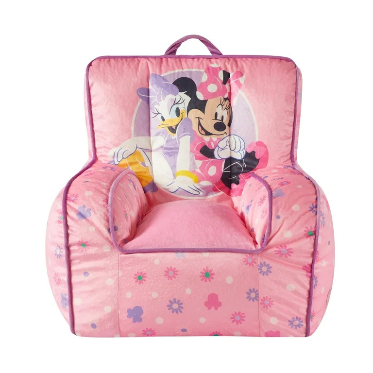 Minnie Mouse Square Beanbag Chair Pink, 18" inches | Walmart (US)