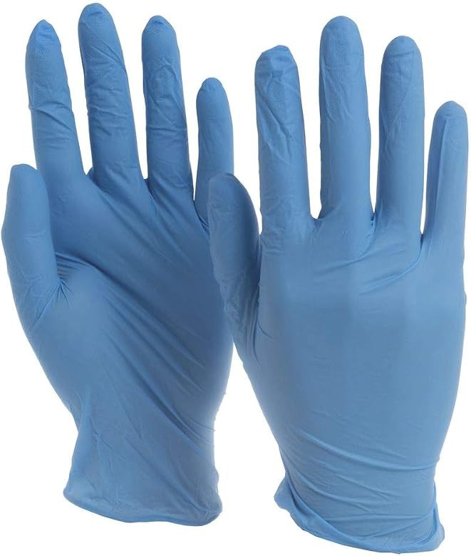 HUBERT Disposable Nitrile Gloves Powder-Free, X-Large Blue 4 mil 100 per case | Amazon (US)