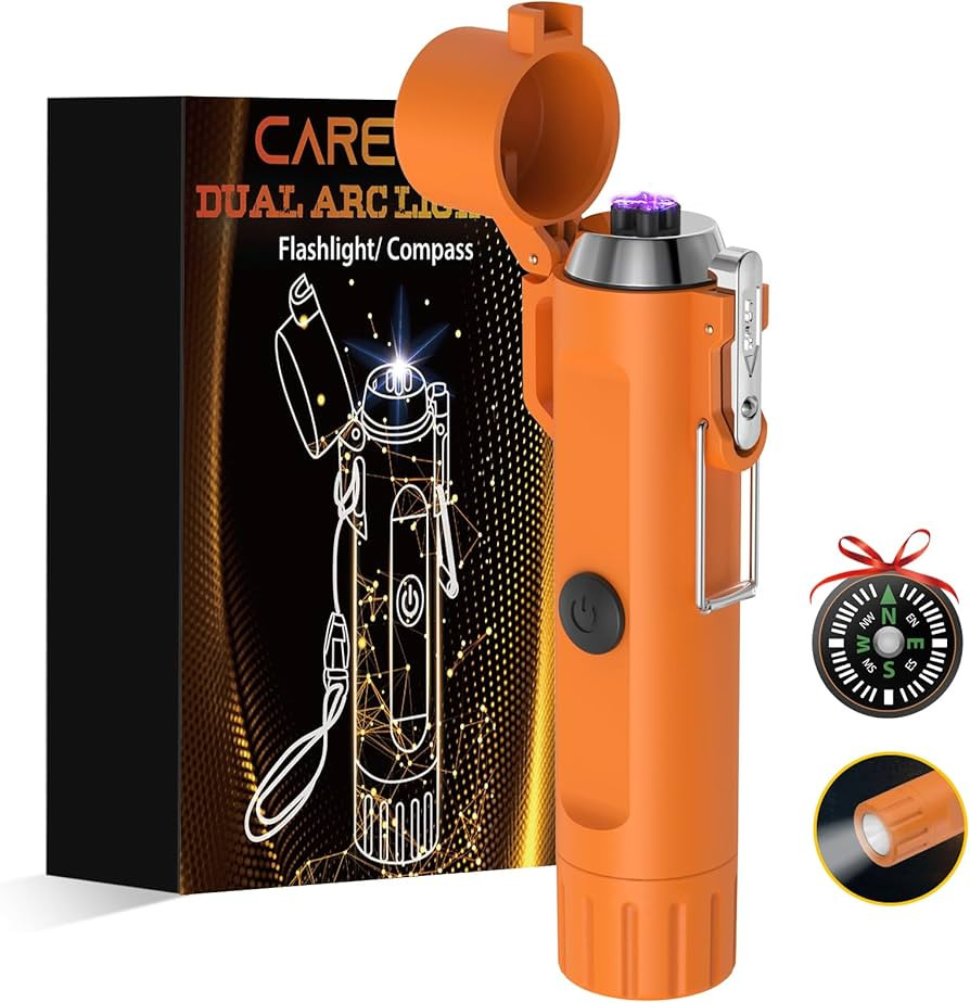 Amazon.com: Electric Waterproof Lighters Gifts for Men: LED Flashlight Lighter Christmas Stocking... | Amazon (US)