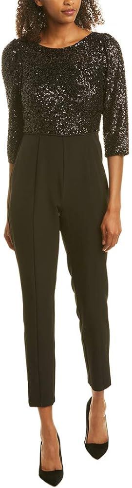 Adrianna Papell Women's Crepe and Sequin Jumpsuit | Amazon (US)