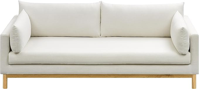 Meridian Furniture 157Cream-S Langham Collection Mid-Century Modern Linen Textured Fabric Upholst... | Amazon (US)