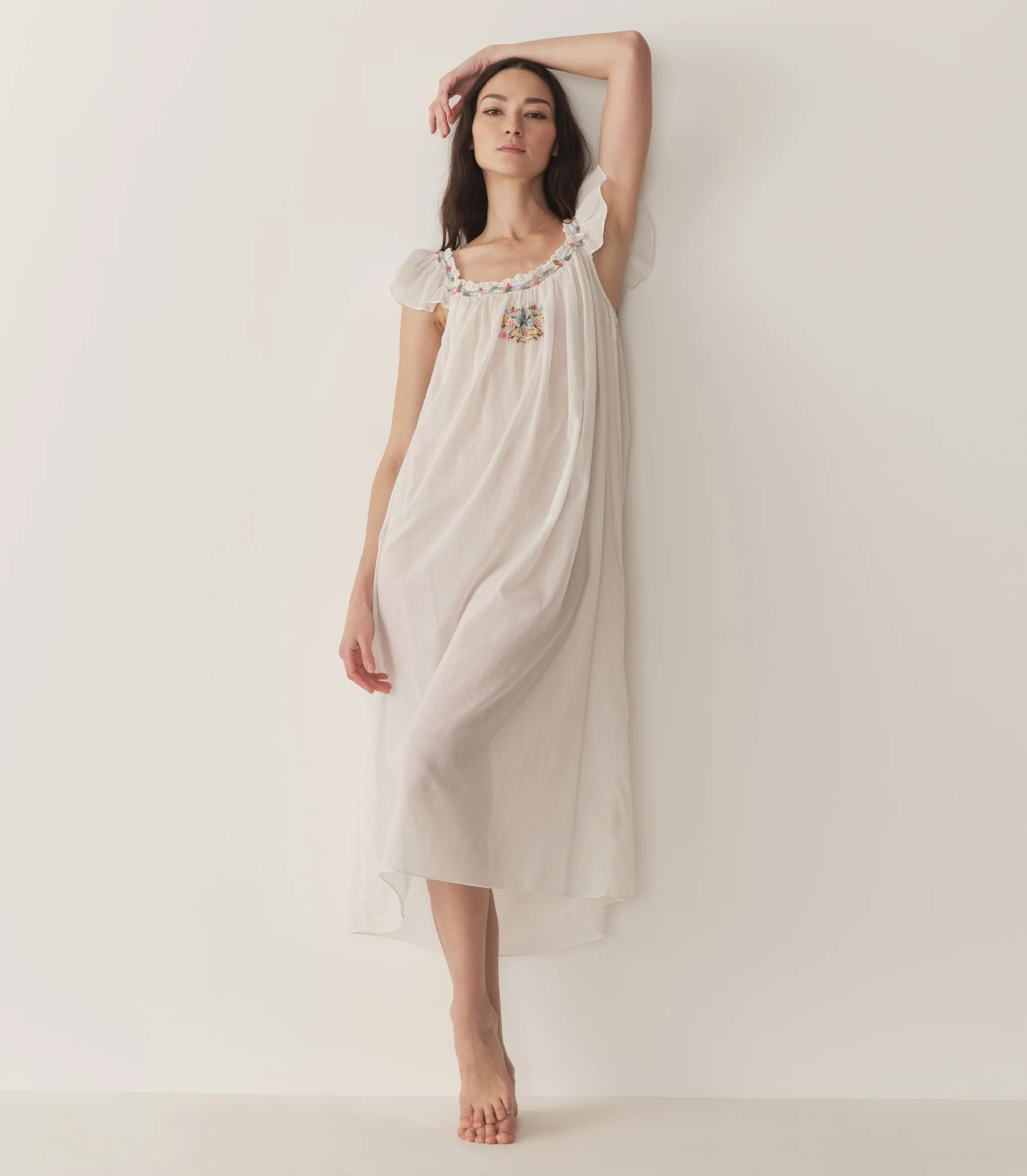 Orelle Nightgown - Salt | DÔEN | DOEN