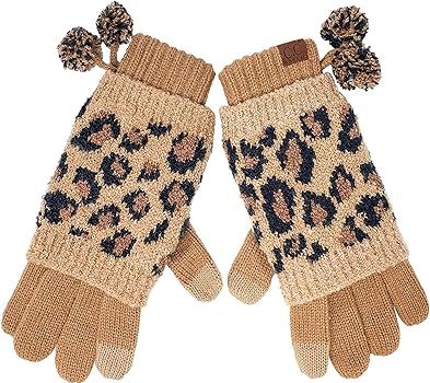 Funky Junque’s Warm Knit Double Layer Pom Touchscreen Texting Gloves | Amazon (US)