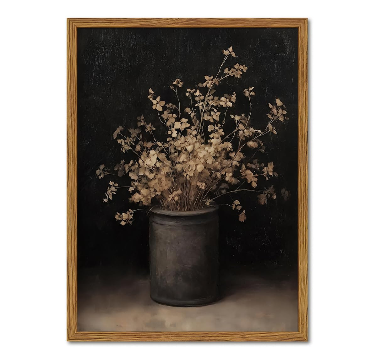 Framed Vintage Floral Wall Art, Rustic Dark Moody Flower Paintings Wall Decor, Retro Farmhouse Bo... | Amazon (US)
