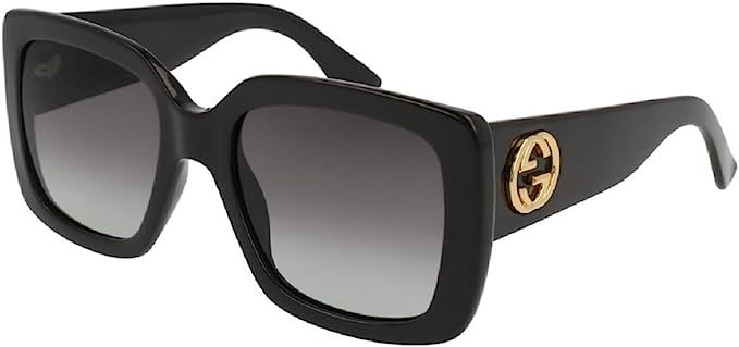 Gucci GG0141S Rectangle Sunglasses for Women + BUNDLE with Designer iWear Eyewear Care Kit | Amazon (US)