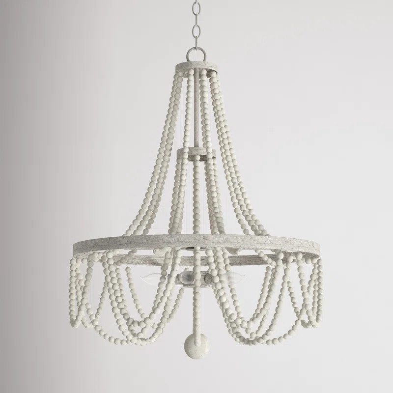 Gustave 5 - Light Statement Empire Chandelier with Beaded Accents | Wayfair North America