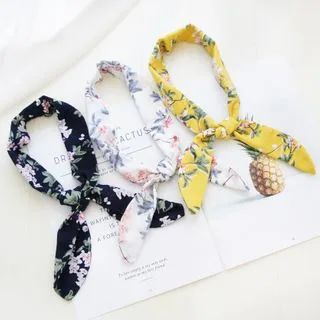 Floral Print Knot Headband | YesStyle Global