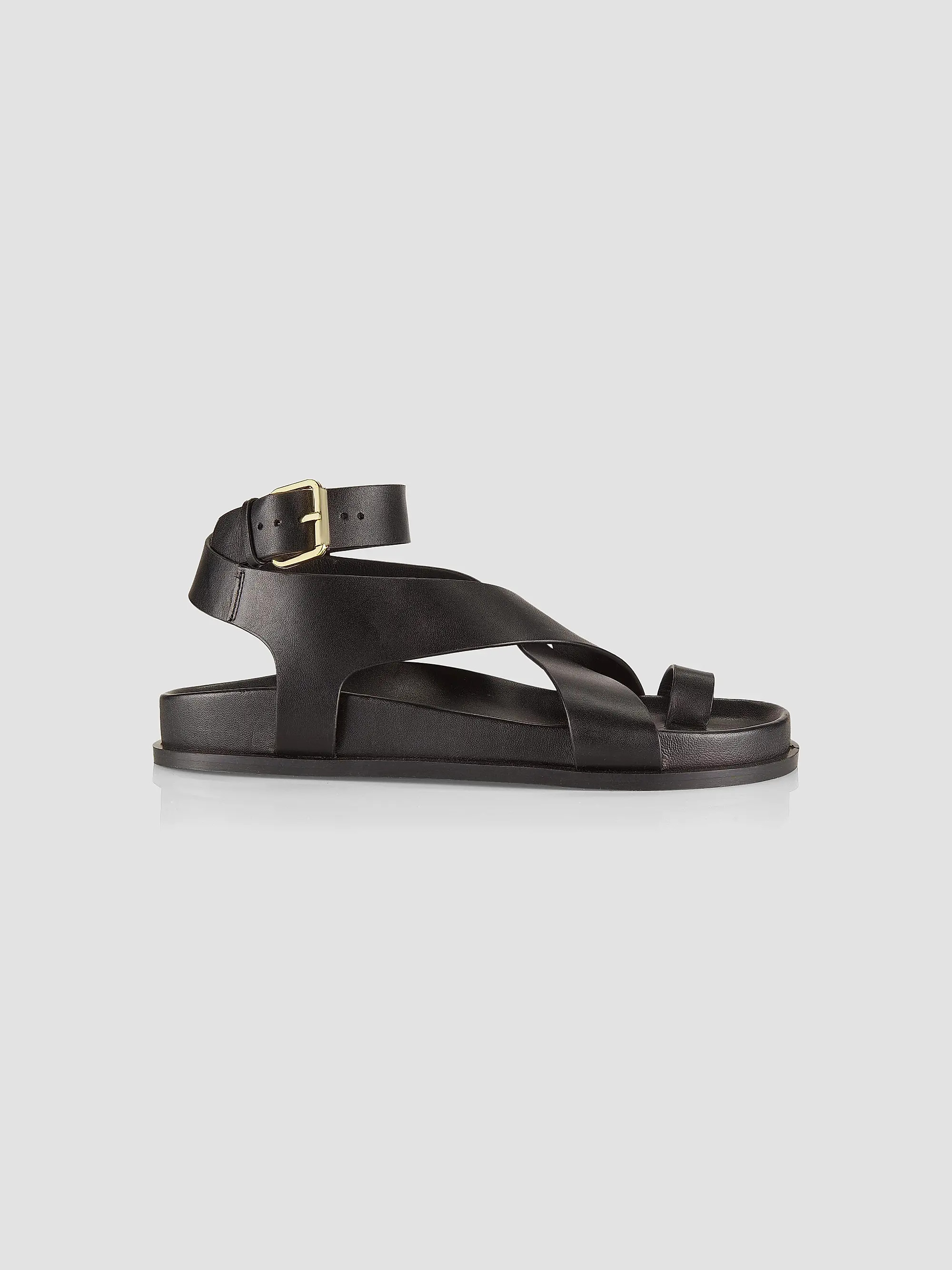Jalen Leather Ankle-Wrap Sandals | Saks Fifth Avenue