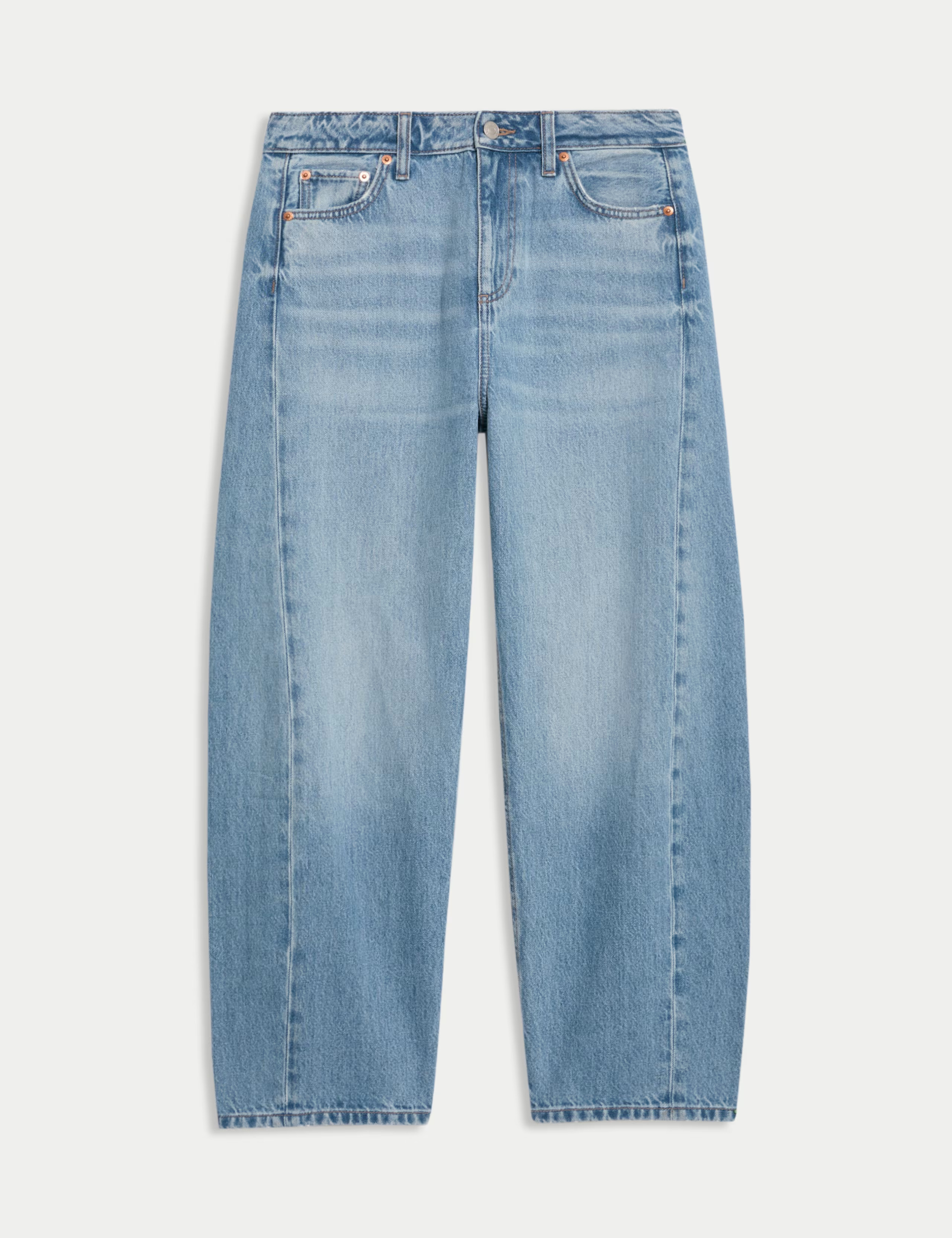 Mid Rise Barrel Jeans | Marks & Spencer (UK)