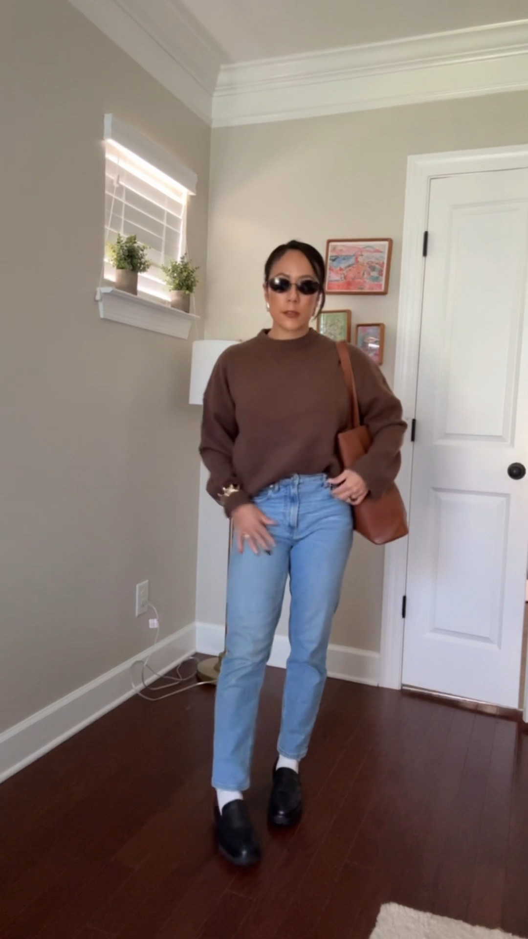 Love the simple look of slim jeans, sweater, socks, loafers. Bracelets on the outside of the sweater to add a different look!

#LTKPetite #LTKFindsUnder50 #LTKSeasonal