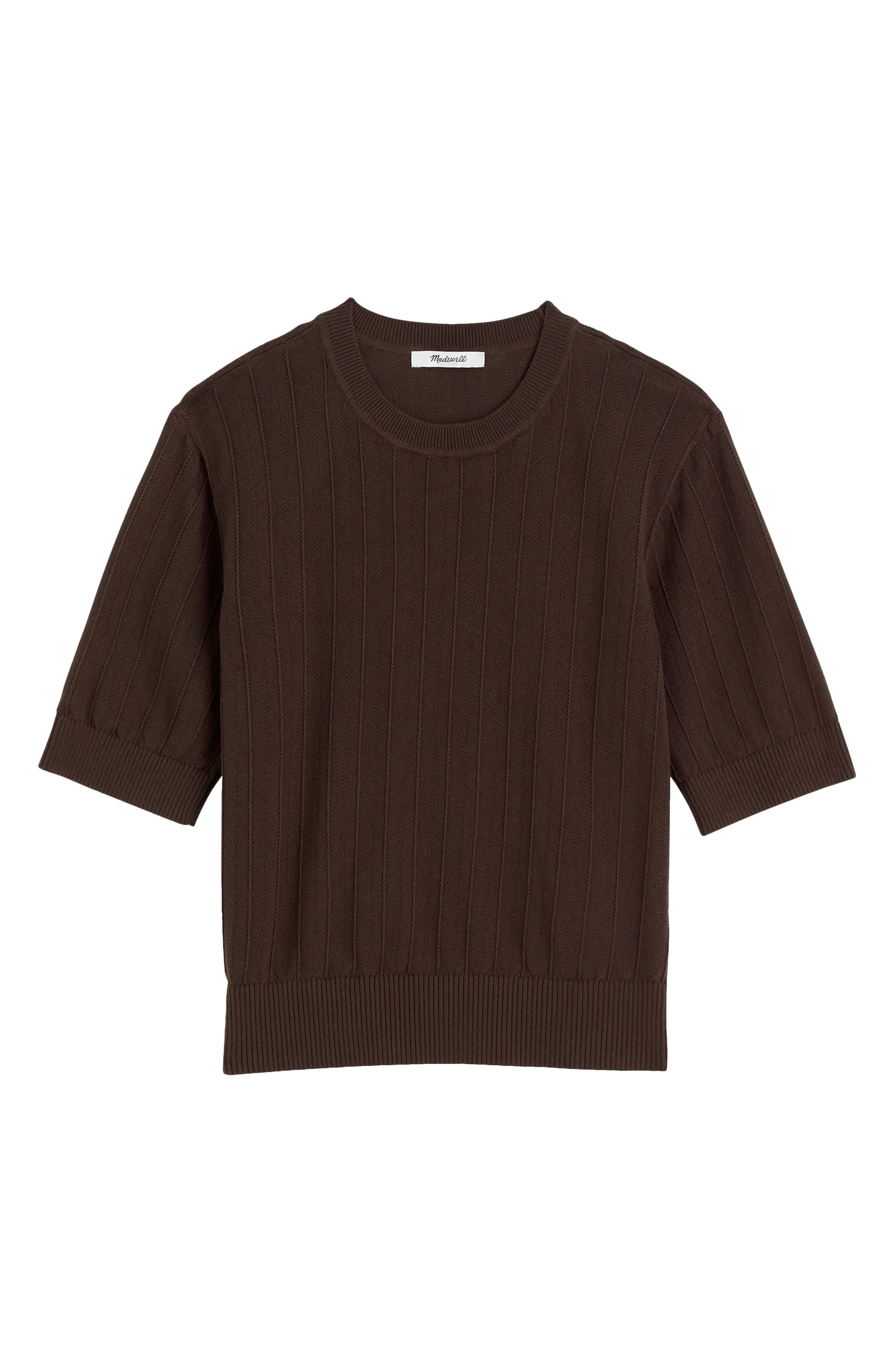 Madewell Pointelle Stitch Crewneck Sweater Tee (Women) | Nordstrom | Nordstrom