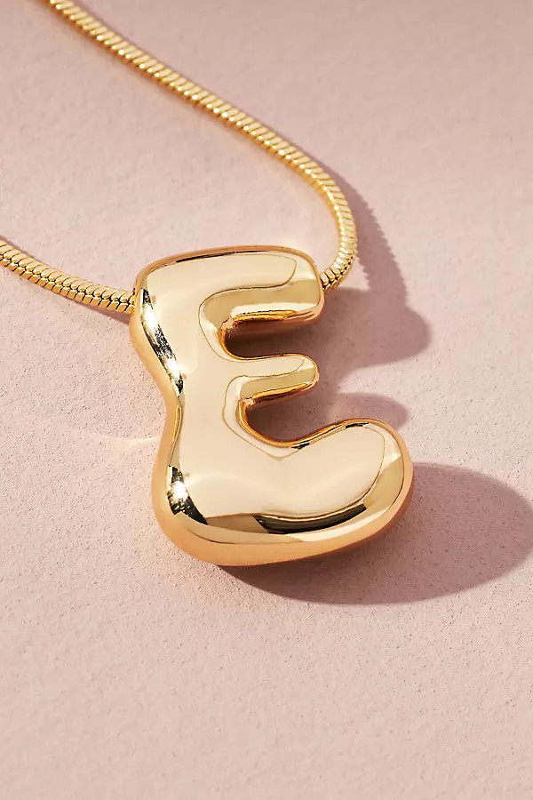 Bubble Initial Necklace | Anthropologie (US)