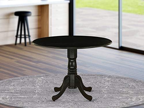 Amazon.com: East West Furniture Wood DLT-ABK-TP Dining Room Table Round Tabletop and 42 x 29.5-Bl... | Amazon (US)