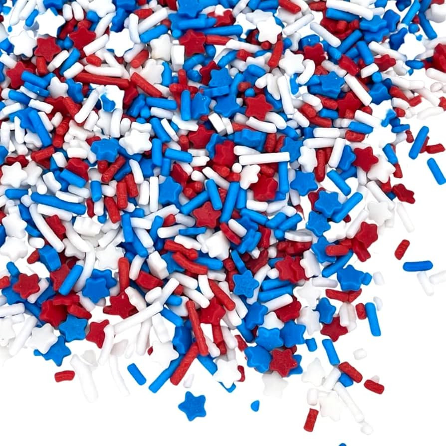Sprinkles | Patriotic sprinkles | Red white and blue sprinkles | American sprinkles | Cookie spri... | Amazon (US)