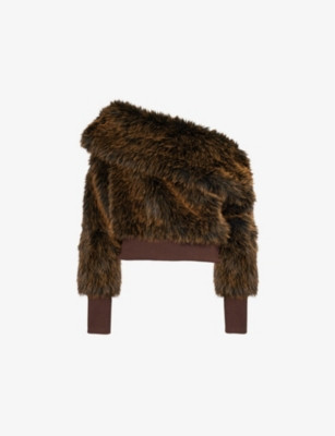 JADED LONDON - 316  off-shoulders faux-fur jumper | Selfridges.com | Selfridges