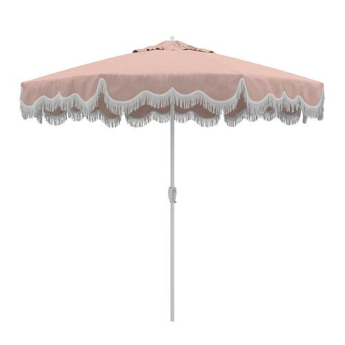 Ripple Fringe Patio Umbrella, Sunbrella | One Kings Lane