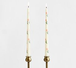 Pattern Taper Candles - Set of 2 | Pottery Barn (US)